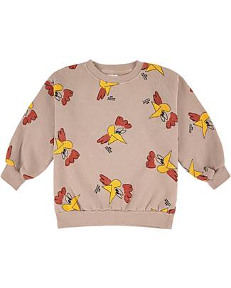 Bobo Choses Long-sleeved Sweatshirt - Mr. O'Clock - Light Brown - 100% Organic Cotton Sweatshirts