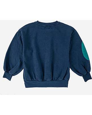 Bobo Choses Long Sleeved Sweatshirt - Party All Over - Midnight Blue - 100% Brushed Organic Cotton Fleece Sweatshirts