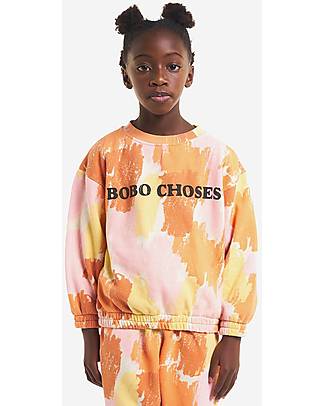 Bobo Choses Long-sleeved Sweatshirt - Shadows - Salmon Pink - 100% Organic Cotton Sweatshirts