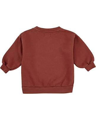 Bobo Choses Long-sleeved Sweatshirt -Sleepy Dog - Burgundy Red - 100% Organic Cotton Sweatshirts