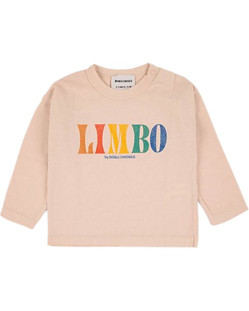Bobo Choses Long-sleeved T-shirt - Limbo - Peach - 100% Organic Cotton Long Sleeves Tops