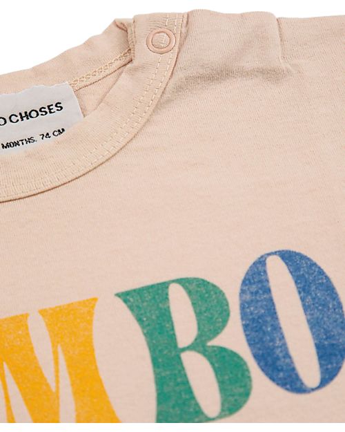 Bobo Choses Long-sleeved T-shirt - Limbo - Peach - 100% Organic Cotton Long Sleeves Tops