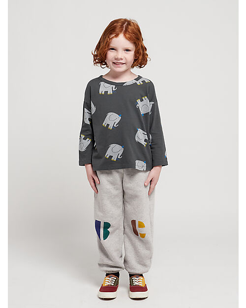 Bobo Choses Long Sleeves Shirt - the Elephant all Over - 100% Organic Cotton
​ Long Sleeves Tops