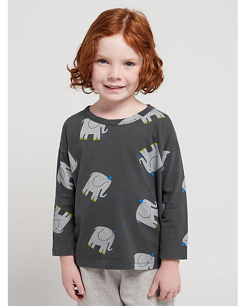 Bobo Choses Long Sleeves Shirt - the Elephant all Over - 100% Organic Cotton
​ Long Sleeves Tops