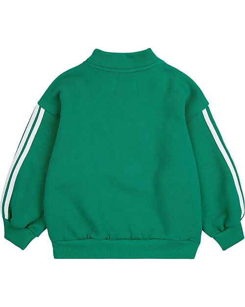 Bobo Choses Long Sleeves Zipped Sweatshirt - Green - 100% Organic Cotton Sweatshirts