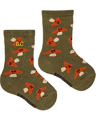 Bobo Choses Long Socks - Baby Mr Mushroom all Over - Cotton Socks