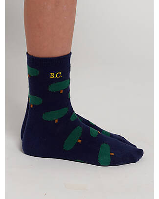 Bobo Choses Long Socks - Green Tree all Over - Cotton Socks