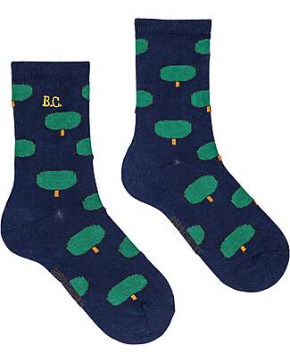 Bobo Choses Long Socks - Green Tree all Over - Cotton Socks