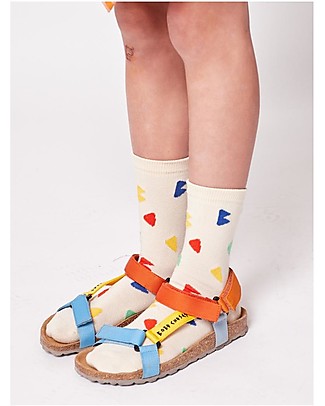 Bobo Choses Medium Socks - B C All Over - Off White Socks