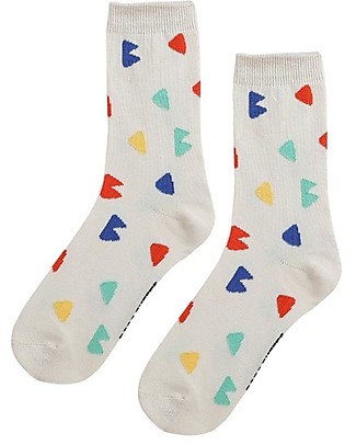 Bobo Choses Medium Socks - B C All Over - Off White Socks