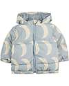 Bobo Choses Moon Big All over Hooded Anorak - Light Grey - Recycled Material! Down Jacket