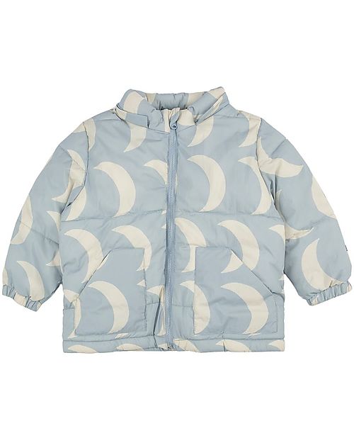 Bobo Choses Moon Big All over Hooded Anorak - Light Grey - Recycled Material! Down Jacket