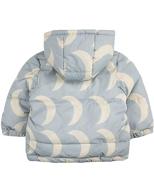 Bobo Choses Moon Big All over Hooded Anorak - Light Grey - Recycled Material! Down Jacket