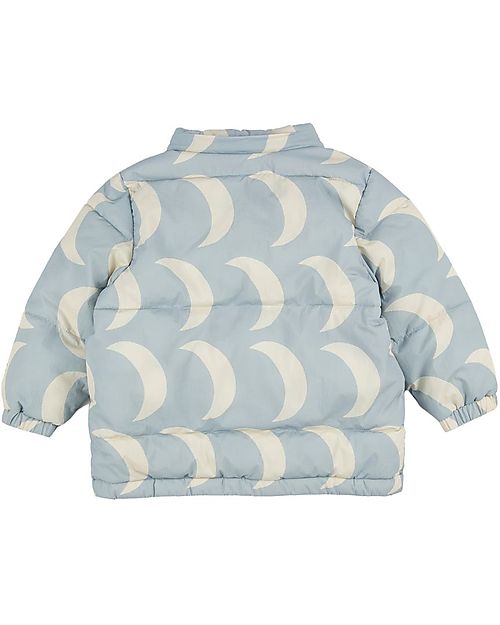 Bobo Choses Moon Big All over Hooded Anorak - Light Grey - Recycled Material! Down Jacket