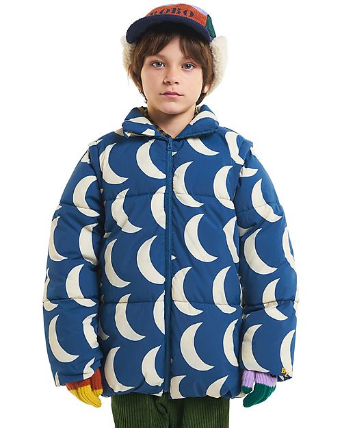 Bobo Choses Moon Big All Over Padded Jacket - Midnight Blue - Recycled Material! Down Jacket