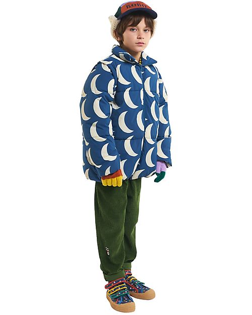 Bobo Choses Moon Big All Over Padded Jacket - Midnight Blue - Recycled Material! Down Jacket