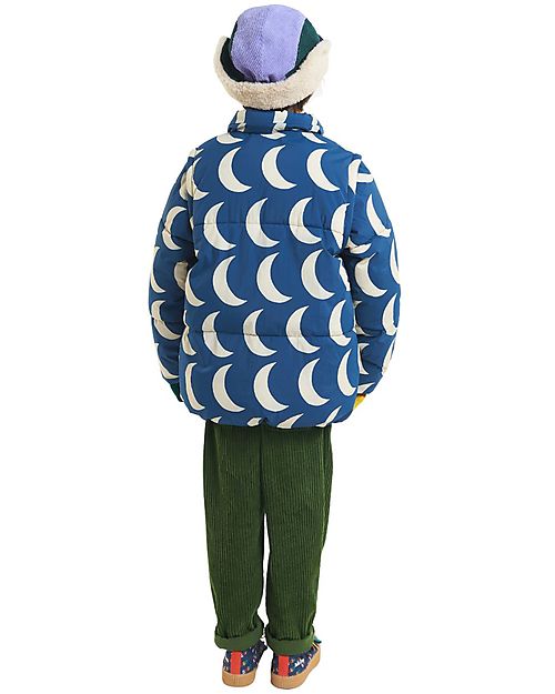Bobo Choses Moon Big All Over Padded Jacket - Midnight Blue - Recycled Material! Down Jacket
