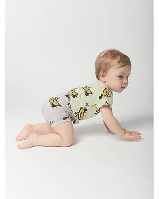 Bobo Choses Mr. Birdie Shorts - Light Gray - Cotton Shorts
