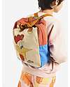 Bobo Choses Mr. O'Clock School Bag  - 23 x 27 x 10 cm - 100% Organic Cotton Kindergarten Backpacks