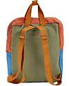 Bobo Choses Mr. O'Clock School Bag  - 23 x 27 x 10 cm - 100% Organic Cotton Kindergarten Backpacks