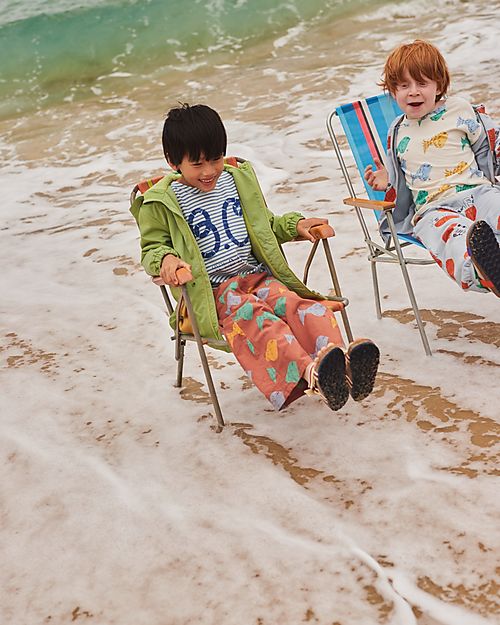 Bobo Choses Multicolor Fish Pants - Brown - 100% Organic Cotton Trousers