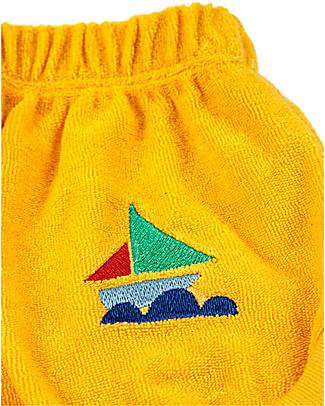 Bobo Choses Multicolor Sail Boat Bloomer - Yellow - Cotton Shorts