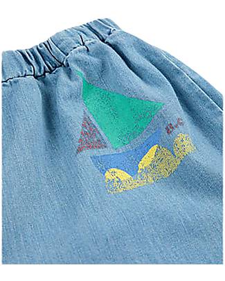 Bobo Choses Multicolor Sail Boat Pants - Light Blue - 100% Cotton Trousers