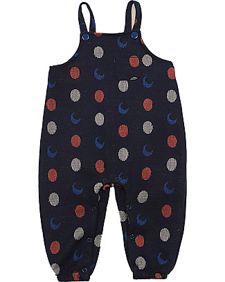Bobo Choses Night Knitted Jaquard Overall - Cotton blend Rompers
