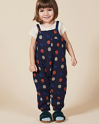 Bobo Choses Night Knitted Jaquard Overall - Cotton blend Rompers