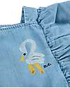 Bobo Choses Pelican Denim Ruffle Dress - Light Blue - 100% Cotton Dresses_