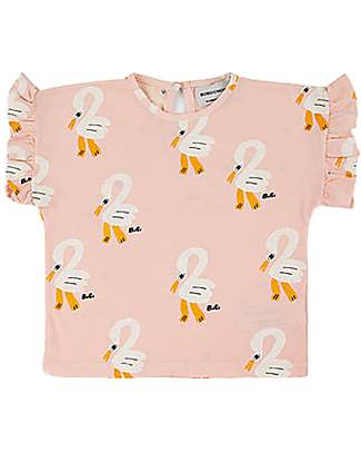 Bobo Choses Pelican Ruffle T-shirt - Light Pink - 100% Organic Cotton T-shirts