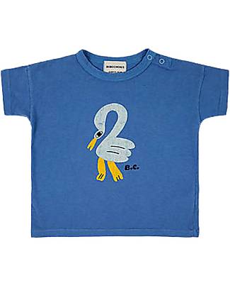 Bobo Choses Pelican T-shirt - Blue - 100% Organic Cotton T-shirts