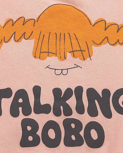 Bobo Choses Pippi Sweatshirt - Rose clouds - 100% Organic cotton Sweatshirts