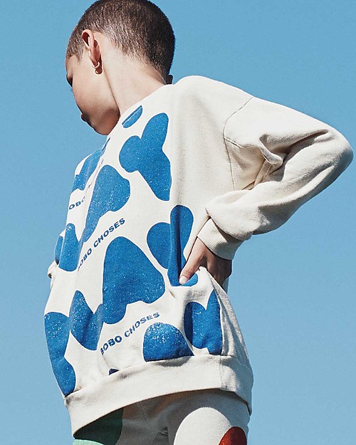 Bobo Choses Play all over sweatshirt - turtledove - 100% organic cotton Sweatshirts