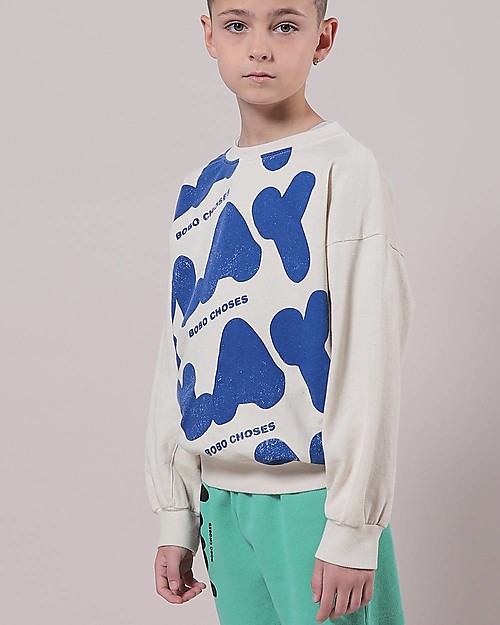 Bobo Choses Play all over sweatshirt - turtledove - 100% organic cotton Sweatshirts