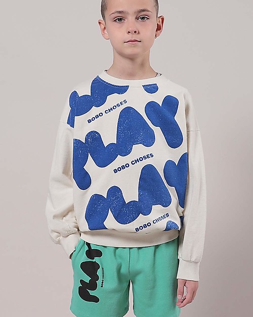 Bobo Choses Play all over sweatshirt - turtledove - 100% organic cotton Sweatshirts