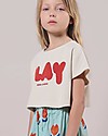 Bobo Choses Play Cropped sweatshirt - Turtledove - Cotton T-shirts