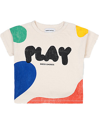 Bobo Choses Play Landscape T-shirt - Turtledove - 100% organic cotton T-Shirts And Vests