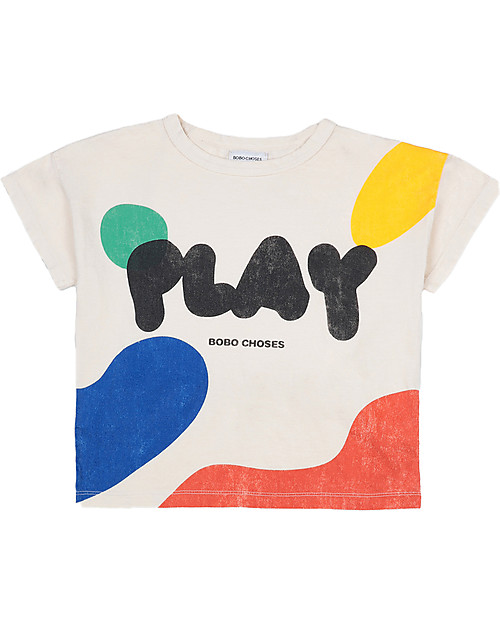 Bobo Choses Play Landscape T-shirt - Turtledove - 100% organic cotton T-shirts