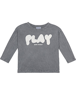 Bobo Choses Play Long Sleeve T-shirt -december sky - 100% organic cotton Long Sleeves Tops