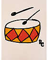 Bobo Choses Play The Drum T-shirt - Offwhite - 100% Organic Cotton T-shirts