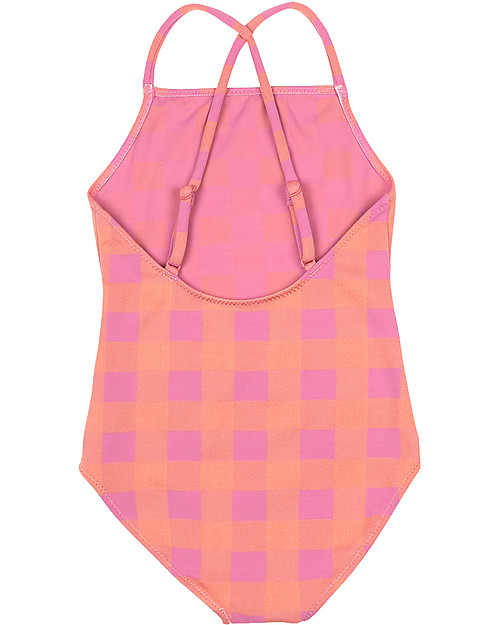 Bobo Choses Play Vichy Swimsuit - Dahlia Mauve - Recycled Material! Swimsuits