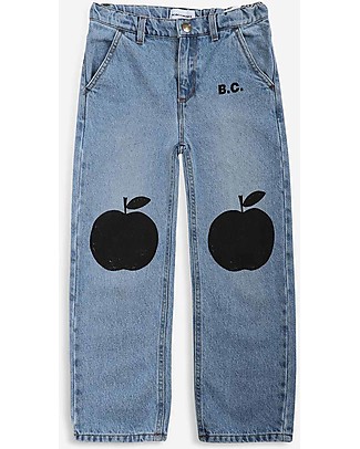 Bobo Choses Poma Denim Jeans - Light Blue - 100% Cotton Long Jeans