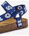 Bobo Choses Printed Blue Sandals - Blue - 100% Organic Cotton and Rubber Sole Sandals