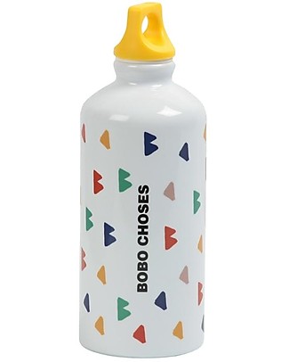 Bobo Choses Reusable Bottle - B C All Over - Hermetic Closure - 100% Aluminum Thermos Bottles