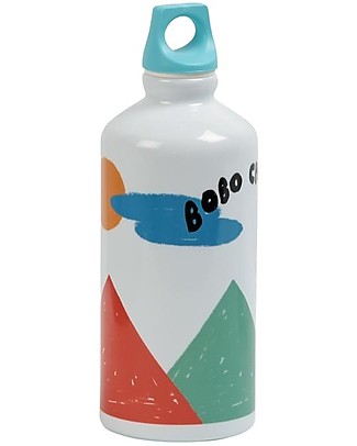 Bobo Choses Reusable Bottle - Landscape - Hermetic Closure - 100% Aluminum Thermos Bottles
