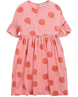 Bobo Choses Ruffled Sleeve Dress - Balloon All Over - 100% Organic Cotton Dresses_