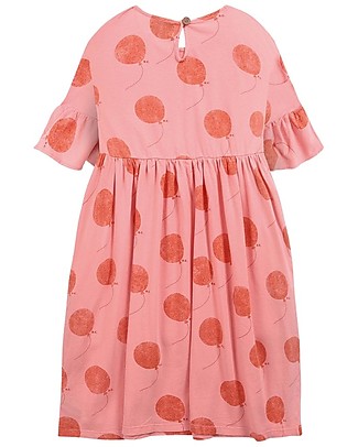 Bobo Choses Ruffled Sleeve Dress - Balloon All Over - 100% Organic Cotton Dresses_