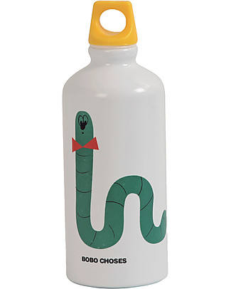 Bobo Choses Scholar Worm 100% aluminium reusable bottle - Hermetic closure Metal Bottles