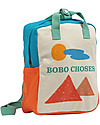 Bobo Choses School Bag - Landscape - 23 x 27 x 10 cm - 100% Organic Cotton Kindergarten Backpacks